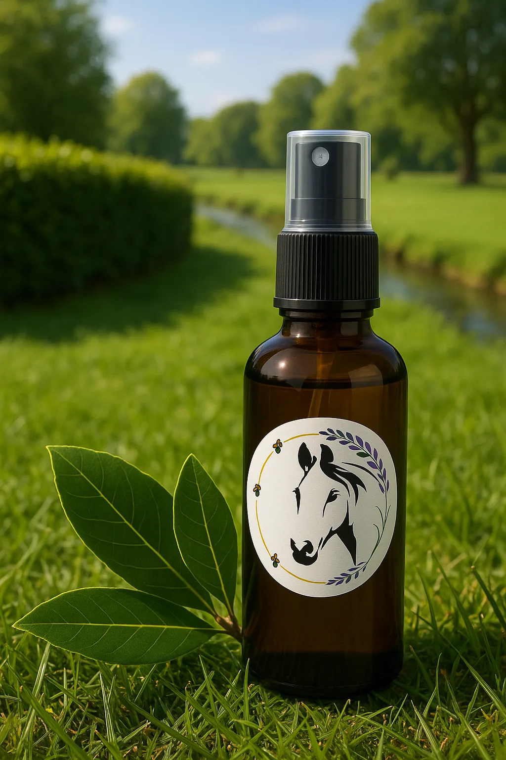 Idrolato di alloro Natura Essenziale con foglie di alloro
