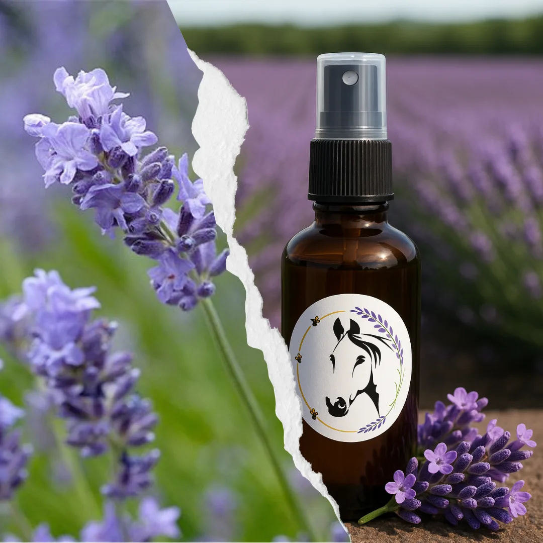 Olio essenziale di lavanda angustifolia Natura Essenziale con fiori di lavanda